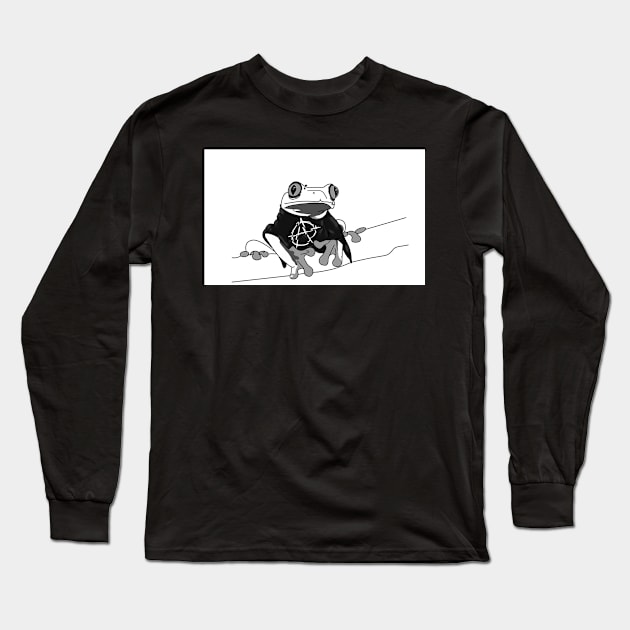 Anarchy Frog Long Sleeve T-Shirt by GiggleFist